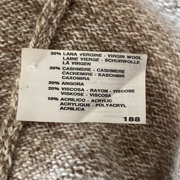 Hemmond Wool-Cashmere Blend Short Sleeve Sweater – Neutral Taupe – Size Unknown - Picture 8 of 10